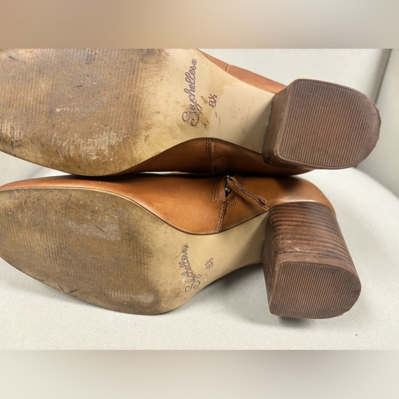 Seychelles Anthropologie Wild Ride Brown mid calf Women’s Leather Bootie 8.5 - Picture 2 of 7